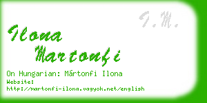 ilona martonfi business card