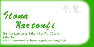 ilona martonfi business card